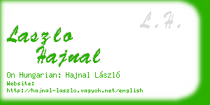 laszlo hajnal business card